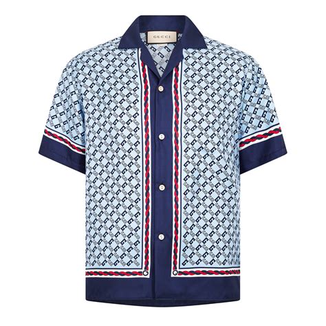 gucci satin shirt mens